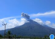 Sepanjang Hari Sabtu Vigili Paskah, Lewotobi Laki-Laki Erupsi 33 Kali