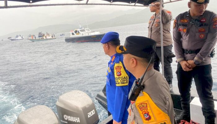3 Kapal Polisi Kawal Prosesi Laut Semana Santa 2025