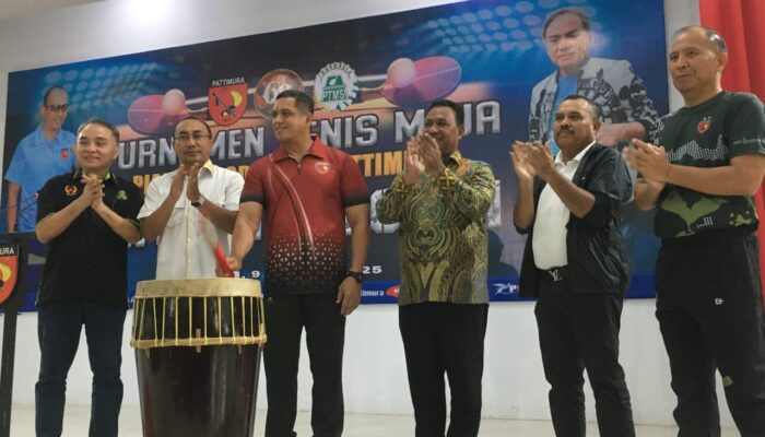 Turnamen Tenis Meja Piala Pangdam XV/Pattimura Ajang Kebangkitan Atlit  Maluku
