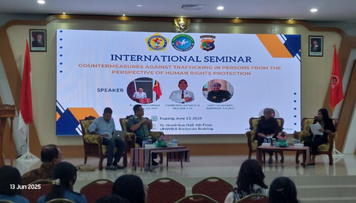 Dies Natalis ke-39, Fakultas Hukum Unwira Kupang Gandeng Timor Leste Seminar Issue Human Traficking